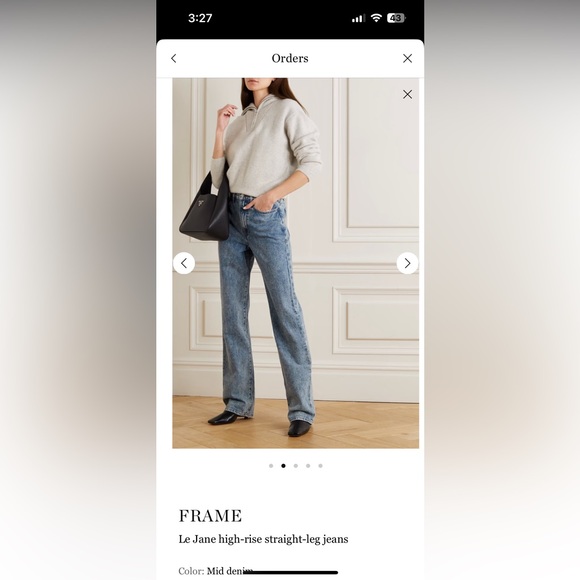 FRAME Le Jane high-rise straight-leg jeans - Picture 6 of 7